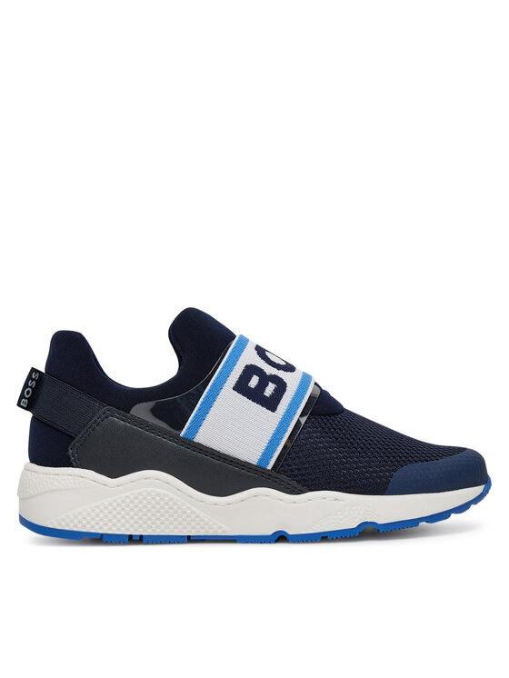 BOSS Sneakersy J51645 M Tmavomodrá