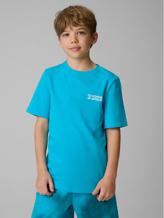 4F 4F T-Shirt STREET SPORT Niebieski Regular Fit
