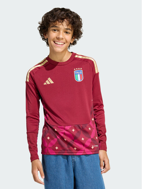 adidas adidas Koszulka techniczna Italy 26 Home Goalkeeper Czerwony Slim Fit
