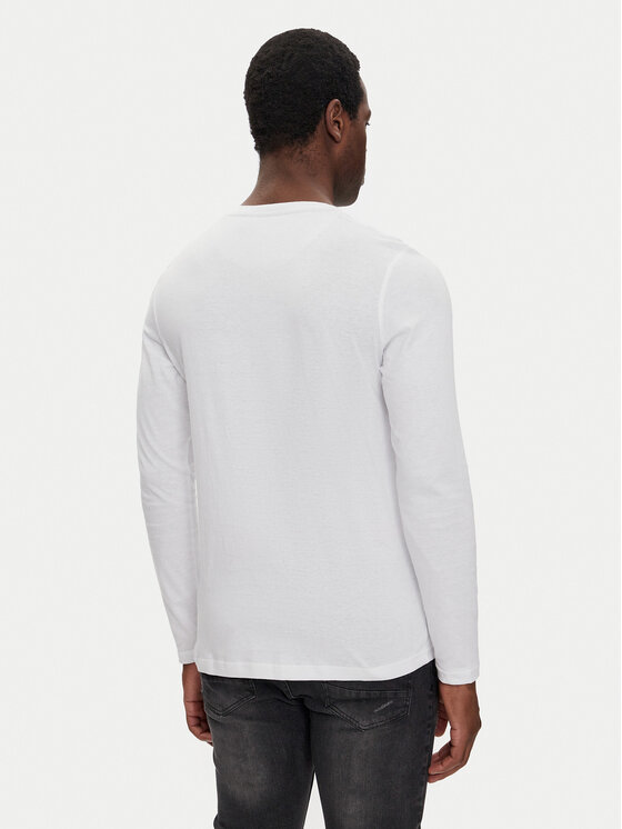 Brave Soul Brave Soul Longsleeve MLT-69PRAGUEM Weiß Regular Fit