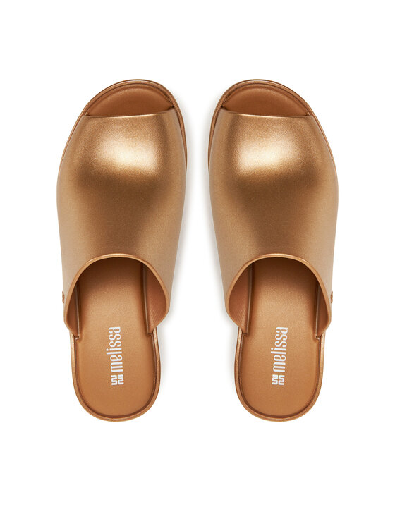 Melissa Melissa Klapki Melissa Mule Hype Metallic Ad 36497 Złoty