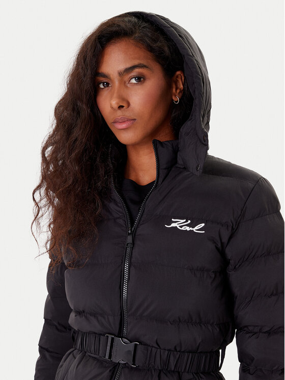 KARL LAGERFELD KARL LAGERFELD Žieminė striukė A1W15047 Juoda Slim Fit