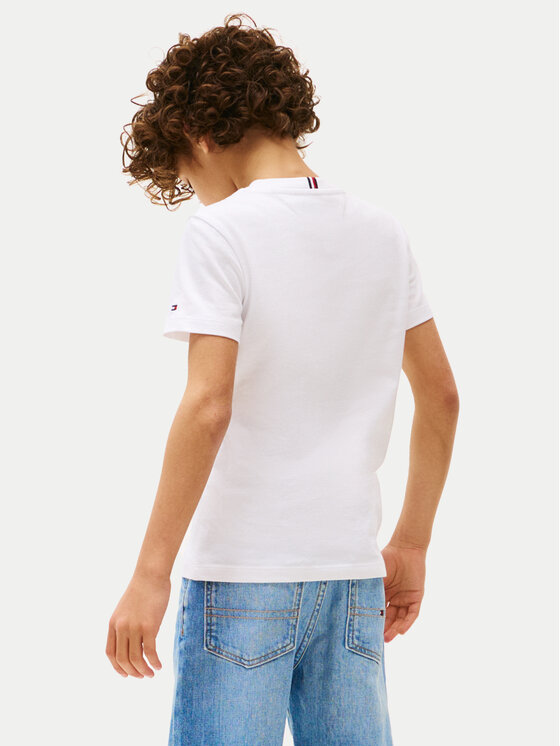 Tommy Hilfiger Tommy Hilfiger T-Shirt Graphic KB0KB09719 Bílá Regular Fit