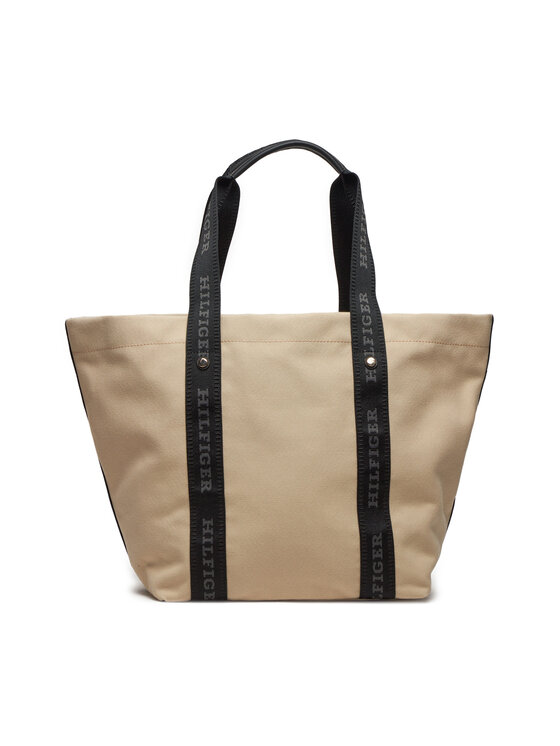 Tommy Hilfiger Tommy Hilfiger Käekott Th Sport Luxe Tote AW0AW15732 Valge