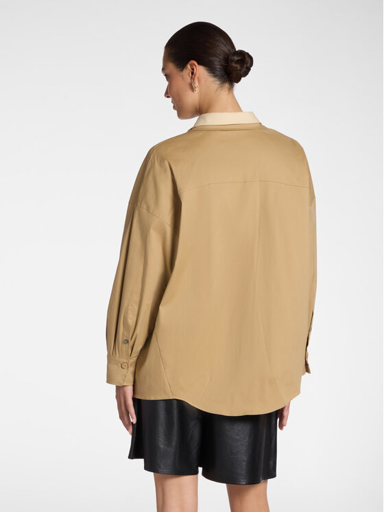 Elena Mirò Elena Mirò Camicia 5407E100112N012 Crema Regular Fit