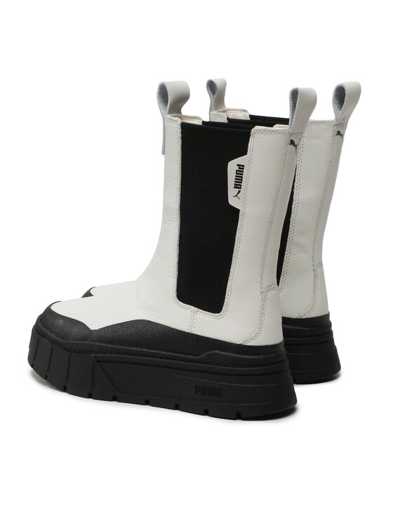 Puma Puma Μποτάκια με λάστιχο Mayze Stack Chelsea Wns 386272 01 Λευκό