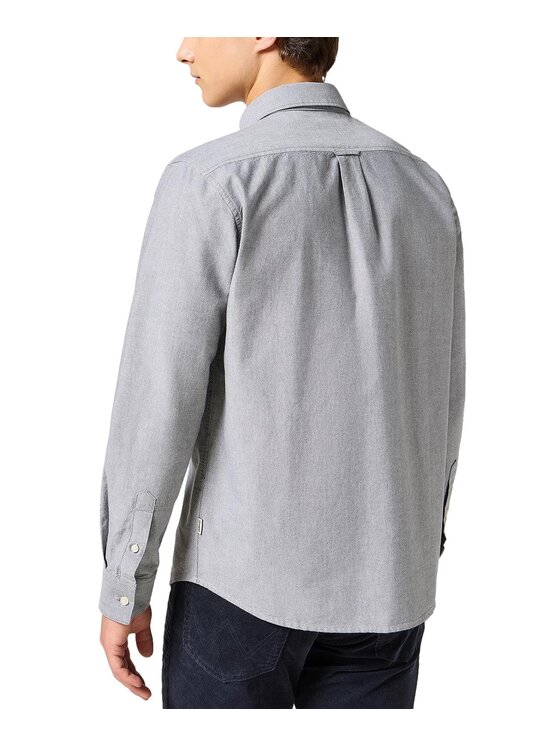 Wrangler Wrangler Koszula 112357230 Szary Regular Fit