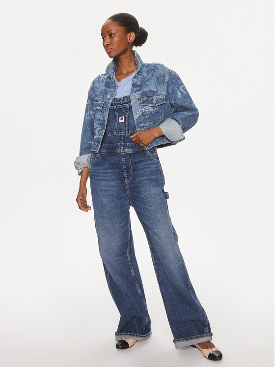 Tommy Jeans Tommy Jeans Geacă de blugi Claire DW0DW17664 Albastru Regular Fit
