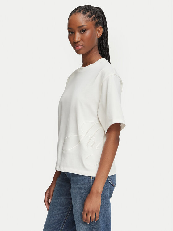 HUGO HUGO T-Shirt Duslant 50570677 Weiß Oversize