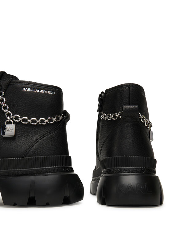KARL LAGERFELD KARL LAGERFELD Trapper stila apavi Trekka Max Lock KL43542 Melns