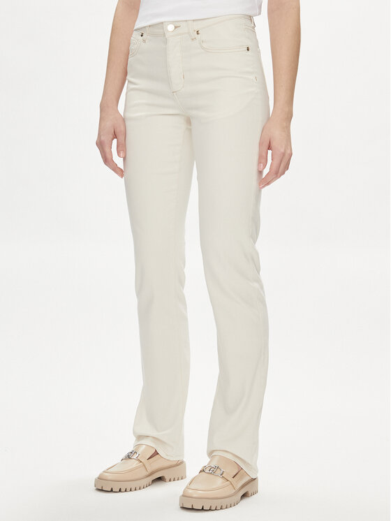 Liu Jo Liu Jo Jeans hlače UA4063 T4406 Écru Regular Fit