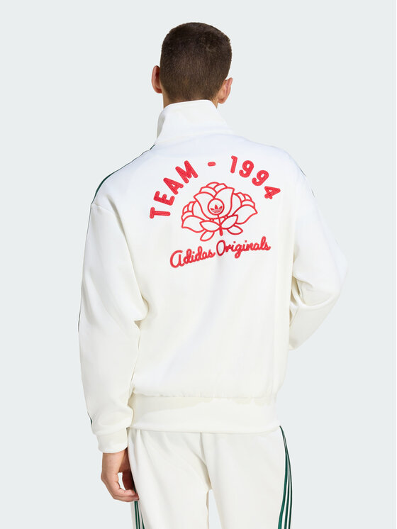 adidas adidas Bluza FIREBIRD ROSES Biały Loose Fit
