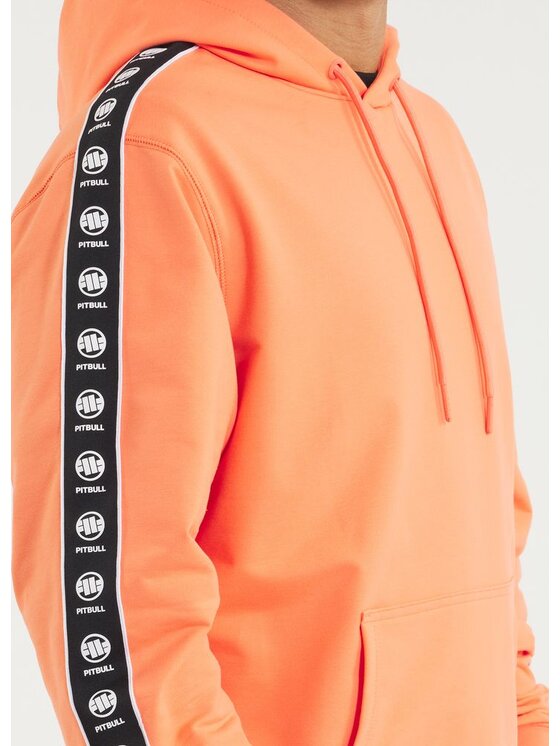 PITBULL PITBULL Bluza Bluza męska z kapturem TAPE NUGGET XXL Pomarańczowy Regular Fit