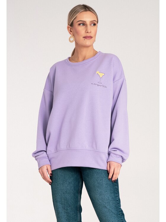 FIGL FIGL Felpa M1152 Viola Regular Fit