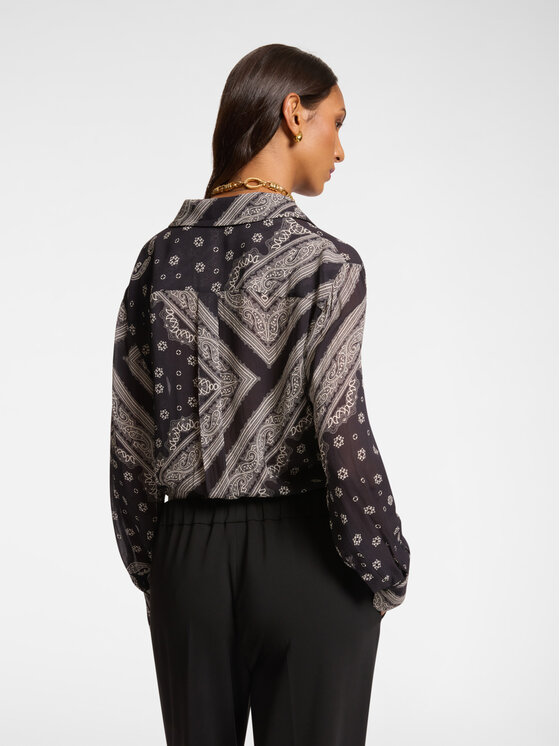 Elena Mirò Elena Mirò Camicia 5011P000304N001 Nero Regular Fit