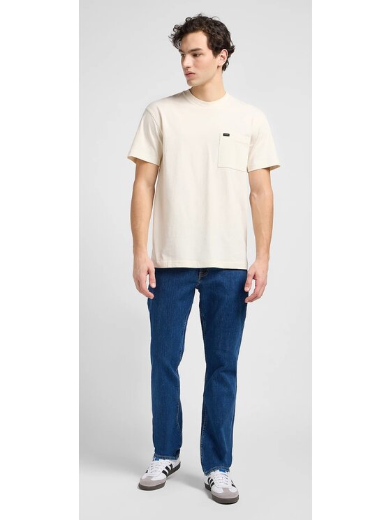 Lee Lee Jeansy Brooklyn Straight Niebieski Regular Fit
