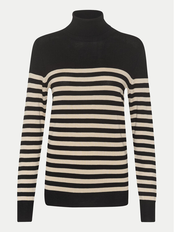 Kaffe Kaffe Rollkragenpullover 10509063 Schwarz Regular Fit