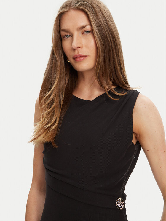 Guess Guess Hétköznapi ruha W5YK27 KAQL2 Fekete Regular Fit