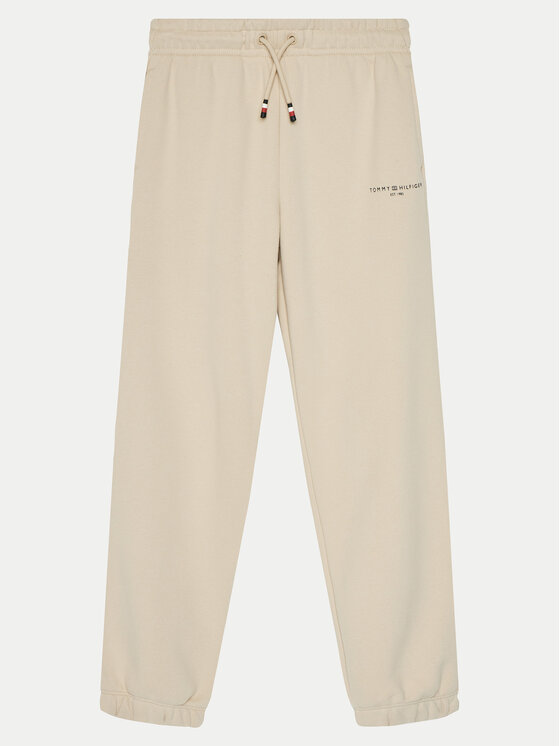 Tommy Hilfiger Teplákové nohavice KS0KS00596 Béžová Regular Fit