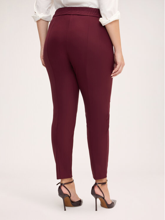 Fiorella Rubino Fiorella Rubino Spodnie materiałowe P079T005482N036 Bordowy Regular Fit