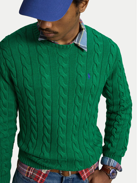 Polo Ralph Lauren Polo Ralph Lauren Sweater 710775885552 Sötétzöld Regular Fit