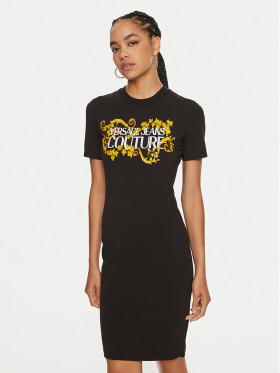Versace Jeans Couture Versace Jeans Couture Hétköznapi ruha 77HAOE05 CJ02E Fekete Slim Fit