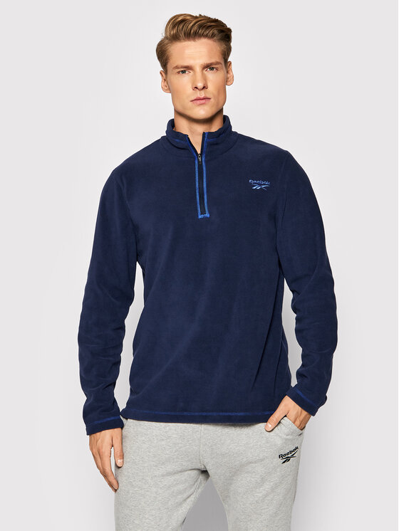 Reebok Reebok Flis Outerwear GR8963 Tamnoplava Slim Fit