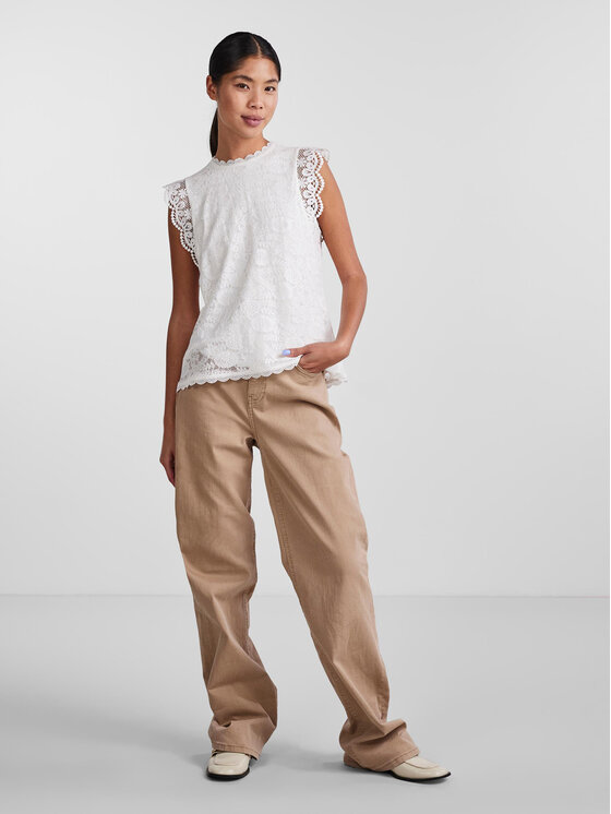 Pieces Pieces Palaidinė 17120454 Balta Regular Fit