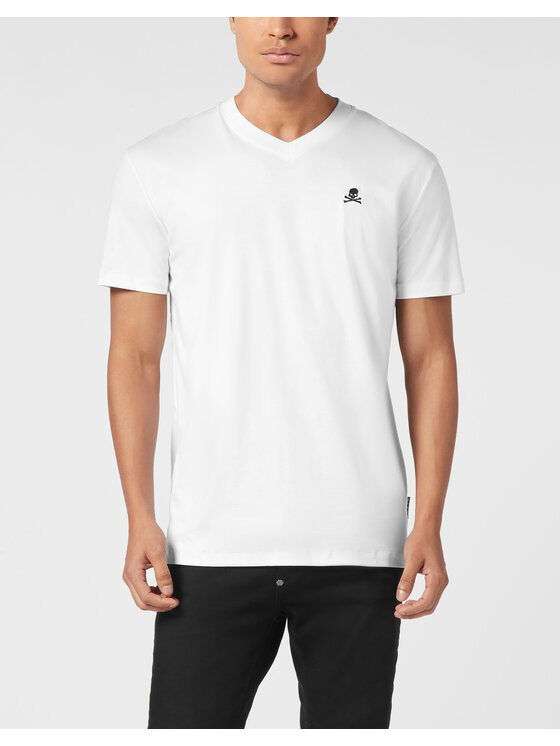 PHILIPP PLEIN PHILIPP PLEIN T-Shirt 26253 Biały Regular Fit