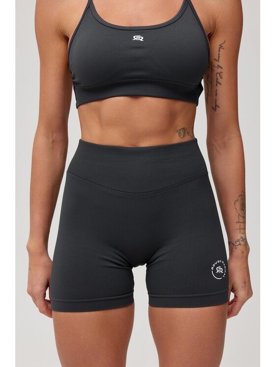 ROUGH RADICAL ROUGH RADICAL Szorty sportowe SEAMLESS GLOW SHORTS Szary Slim Fit