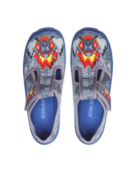 Action Boy Action Boy Hausschuhe 010B/011A Grau