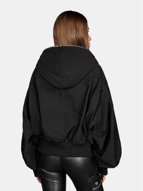 MADE BY SOCIETY MADE BY SOCIETY Kurtka anorak VANDAL - J27827 Czarny Basic Fit