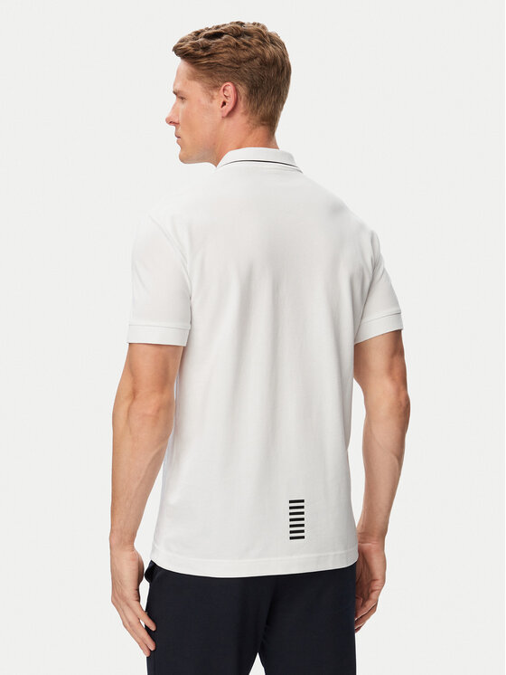 EA7 Emporio Armani EA7 Emporio Armani Polo marškinėliai 8NPF16 PJVUZ 1100 Balta Slim Fit