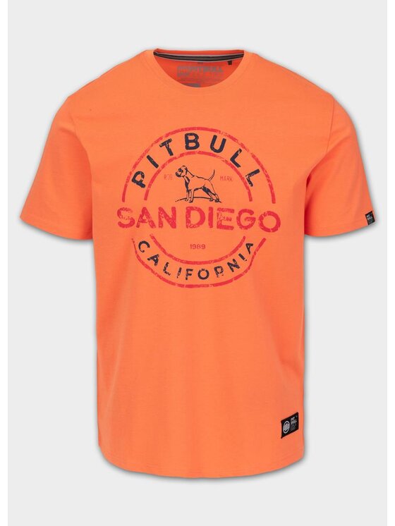 PITBULL PITBULL T-Shirt AUTOMATIC Pomarańczowy Regular Fit