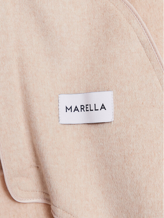 Marella Marella Μάλλινο παλτό Quirino 2330110331 Εκρού Regular Fit