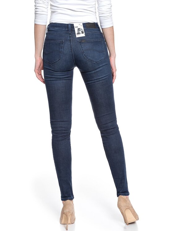 Lee Lee Jeansy SCARLETT Niebieski Skinny Fit