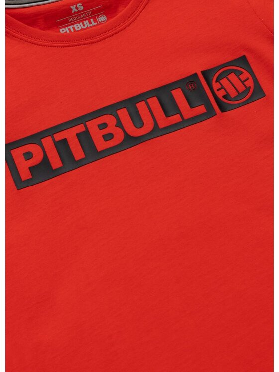 PITBULL PITBULL T-Shirt Koszulka damska HILLTOP M Czerwony Regular Fit