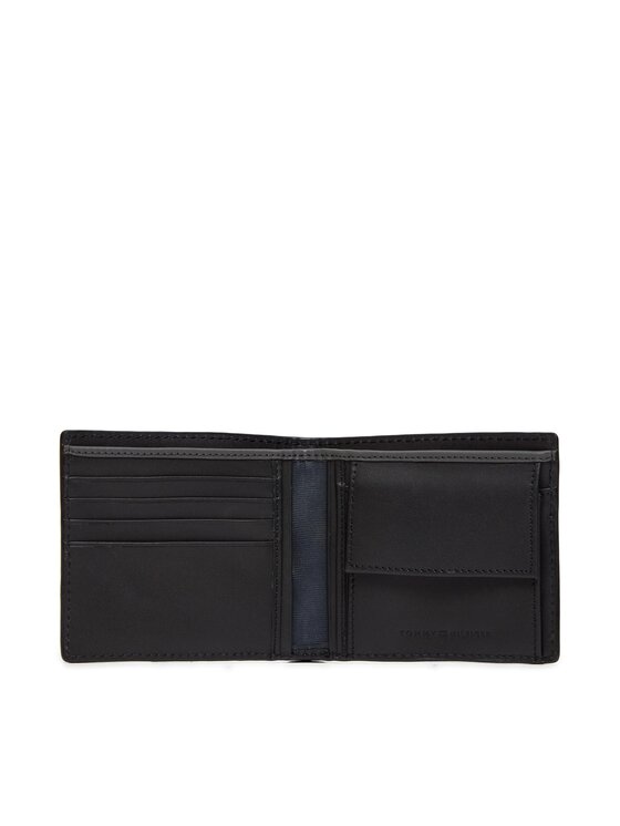 Tommy Hilfiger Tommy Hilfiger Große Herren Geldbörse Th Monogram Cc And Coin AM0AM12174 Schwarz
