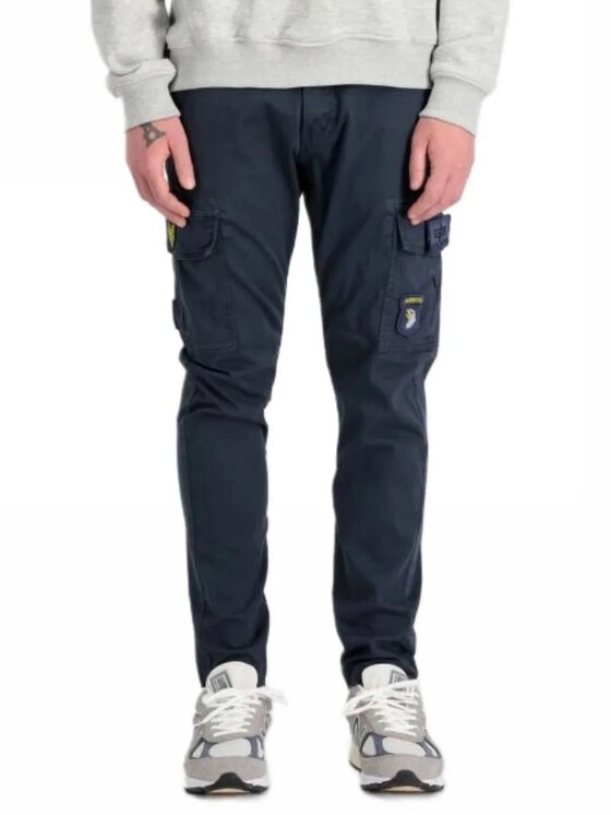 Alpha Industries Alpha Industries Spodnie materiałowe Petrol Patch 178207 Granatowy Slim Fit