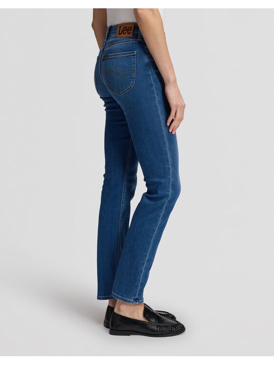 Lee Lee Jeansy ELLY Niebieski Straight Leg