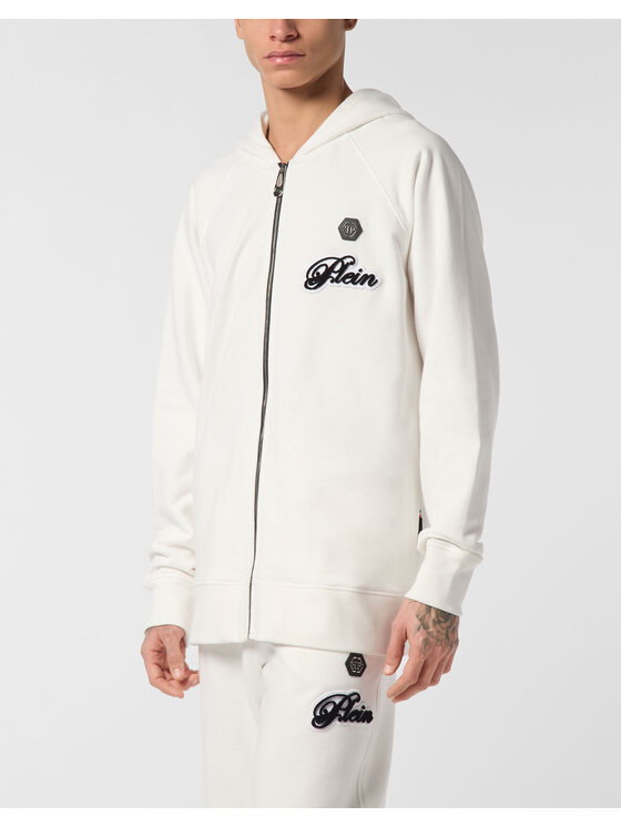 PHILIPP PLEIN PHILIPP PLEIN Bluza 26939 Biały Athletic Fit