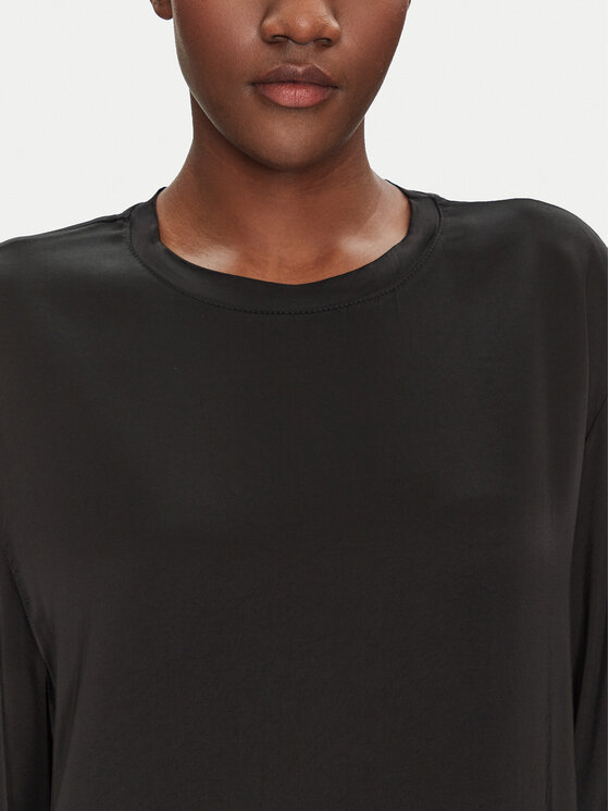 ViCOLO ViCOLO Särkpluus TD0013 Must Relaxed Fit