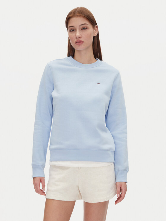 Tommy Jeans Mikina Tjw Reg S Flag Crew DW0DW19959 Modrá Regular Fit