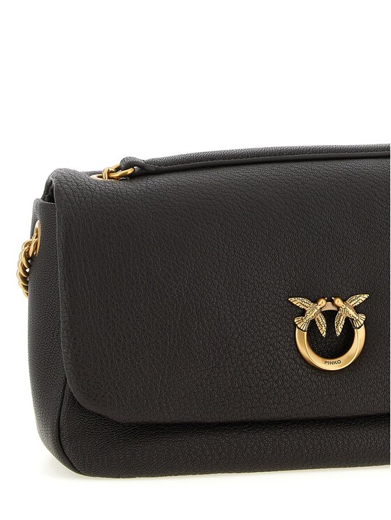 PINKO PINKO Torebka Brown Lamb Leather Shoulder Brązowy