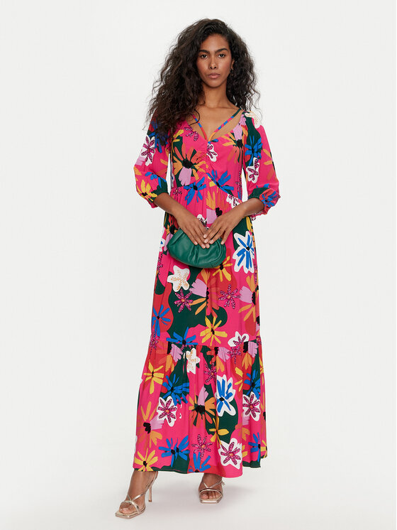 Tatuum Tatuum Rochie de vară Palmiko T2410.205 Roz Regular Fit
