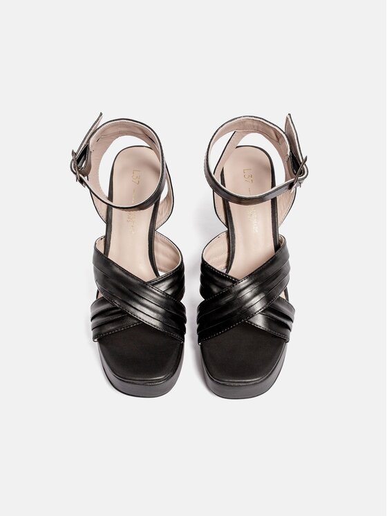 L37 L37 Sandały TOO LATE TO SAY GOODBYE Czarny