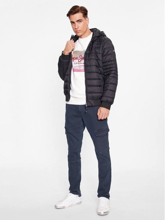 Pepe Jeans Pepe Jeans Télikabát Billy PM402865 Fekete Regular Fit