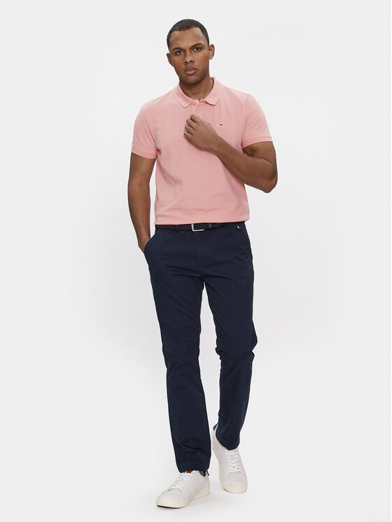 Tommy Jeans Tommy Jeans Polo majica DM0DM18312 Roza Slim Fit