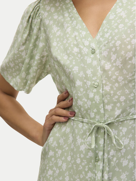 Vero Moda Vero Moda Letní šaty Alba 10292845 Zelená Regular Fit