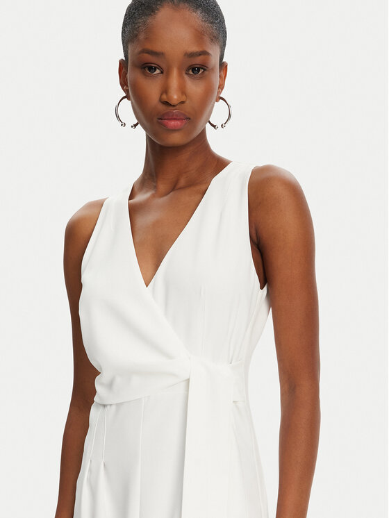 Patrizia Pepe Patrizia Pepe Večerní šaty 2A2887/A411-W146 Bílá Regular Fit